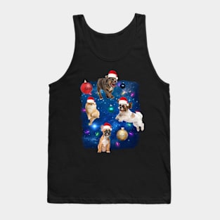 Christmas Dogs In Space Tank Top